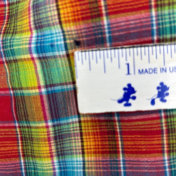 Ralph Lauren Classic Fit Red Plaid Line Blend Button Down Shirt Large Pony logo - Picture 7 of 8